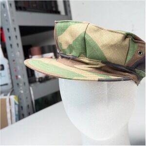 USMC Military Issue Woodland Camo 8 Point Utility‎ Cap Ripstop Hat XL 7 3/4